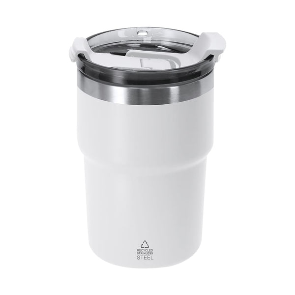 Bicchiere Termico Laplux bianco - personalizzabile con logo