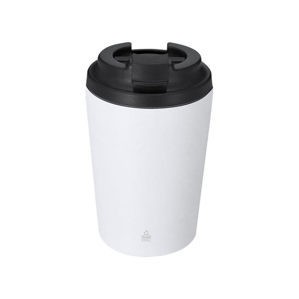 Bicchiere Termico Norel bianco - personalizzabile con logo