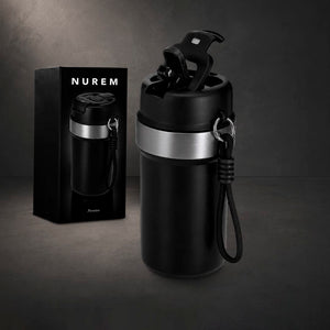 Bicchiere Termico Nurem nero - personalizzabile con logo