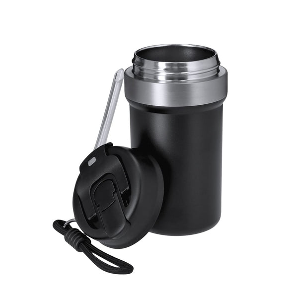 Bicchiere Termico Nurem nero - personalizzabile con logo