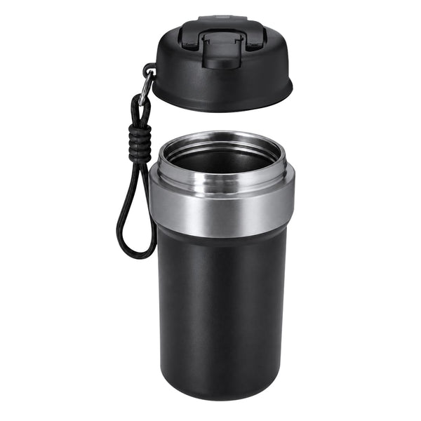 Bicchiere Termico Nurem nero - personalizzabile con logo