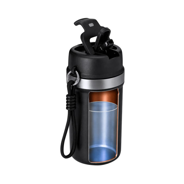Bicchiere Termico Nurem nero - personalizzabile con logo