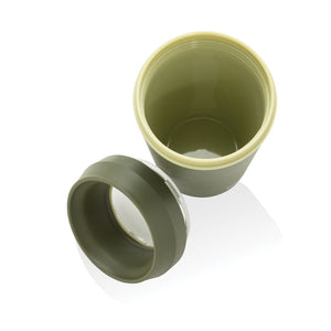 Bicchiere Topl in rPlastica con tappo 360 brevettato 354ml - personalizzabile con logo