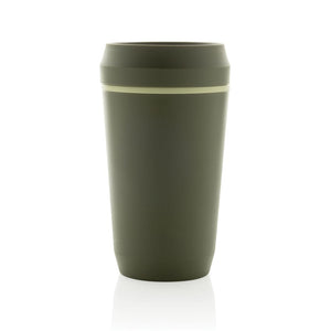 Bicchiere Topl in rPlastica con tappo 360 brevettato 354ml - personalizzabile con logo