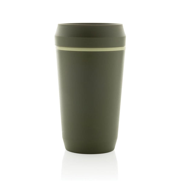 Bicchiere Topl in rPlastica con tappo 360 brevettato 354ml - personalizzabile con logo