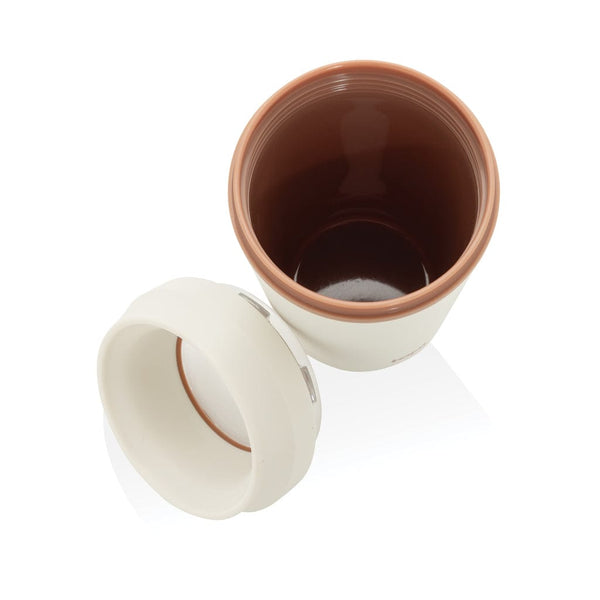 Bicchiere Topl in rPlastica con tappo 360 brevettato 354ml - personalizzabile con logo