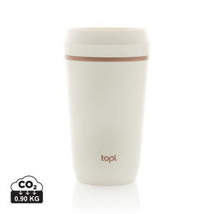 Bicchiere Topl in rPlastica con tappo 360 brevettato 354ml - personalizzabile con logo