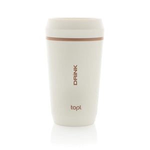 Bicchiere Topl in rPlastica con tappo 360 brevettato 354ml - personalizzabile con logo