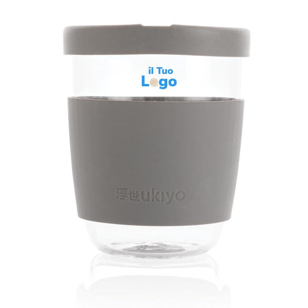 Bicchiere Ukiyo in vetro borosilicato - personalizzabile con logo