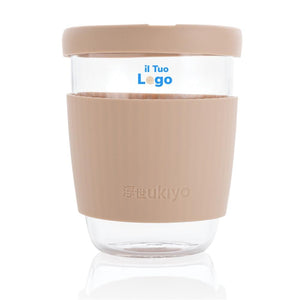 Bicchiere Ukiyo in vetro borosilicato - personalizzabile con logo