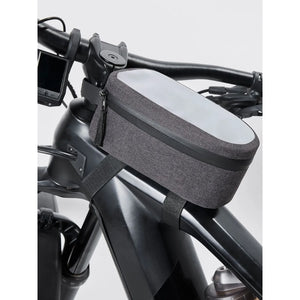 Bike Frame Bag CYCLE grigio - personalizzabile con logo