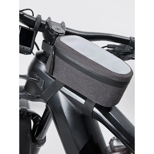 Bike Frame Bag CYCLE grigio - personalizzabile con logo