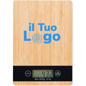 Bilancia da cucina beige - personalizzabile con logo