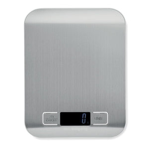 Bilancia digitale da 5 kg Color argento - personalizzabile con logo