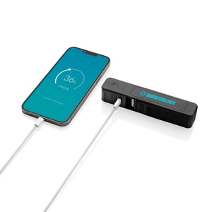 Bilancia per bagagli, powerbank e torcia 5 in 1 Swiss Peak nero - personalizzabile con logo