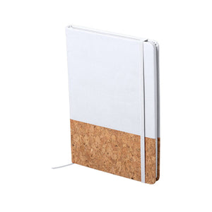 Bloc-Notes Bluster bianco - personalizzabile con logo