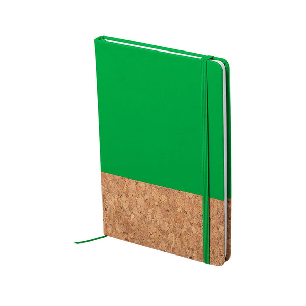 Bloc-Notes Bluster verde - personalizzabile con logo