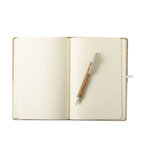 Bloc-Notes Brastel beige - personalizzabile con logo