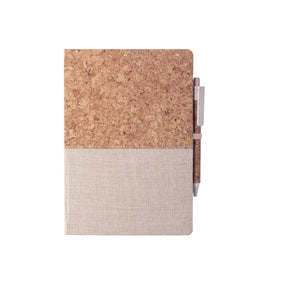 Bloc-Notes Brastel beige - personalizzabile con logo