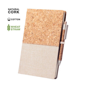 Bloc-Notes Brastel beige - personalizzabile con logo