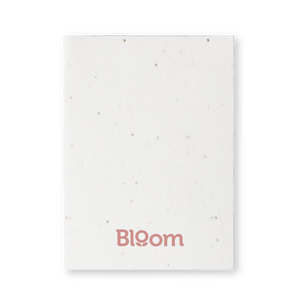 Bloc-Notes con Semi Zomek bianco - personalizzabile con logo