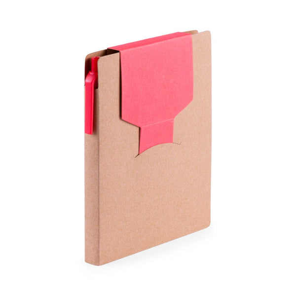 Bloc-Notes Cravis rosso - personalizzabile con logo