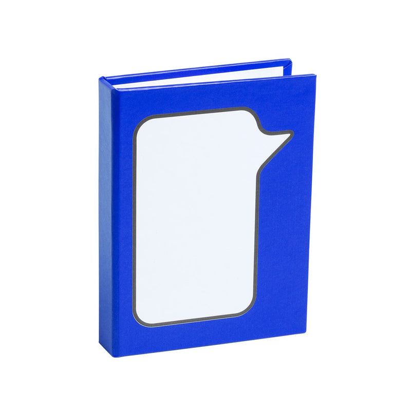 Bloc-Notes Dosan blu - personalizzabile con logo