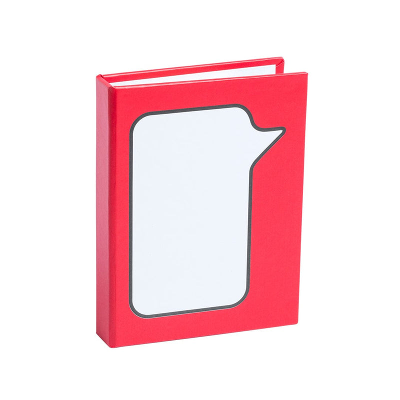Bloc-Notes Dosan rosso - personalizzabile con logo