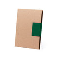 Bloc-Notes Ganok verde - personalizzabile con logo