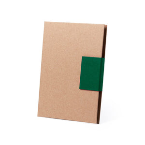 Bloc-Notes Ganok verde - personalizzabile con logo