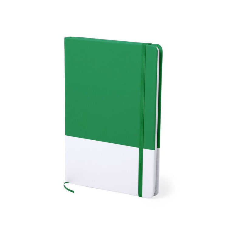Bloc-Notes Mirvan verde - personalizzabile con logo