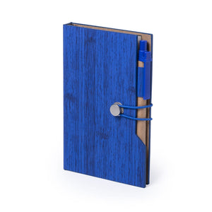 Bloc-Notes Rasmor blu - personalizzabile con logo