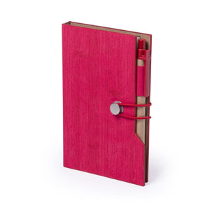 Bloc-Notes Rasmor rosso - personalizzabile con logo