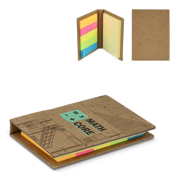 Blocchetto di fogli riposizionabili craft 2 natural - personalizzabile con logo
