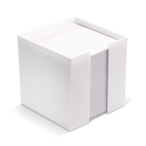 Blocchetto memo 10x10x10cm FSC in cubo Bianco - personalizzabile con logo