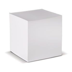 Blocchetto memo cubico 10x10x10cm FSC Bianco - personalizzabile con logo