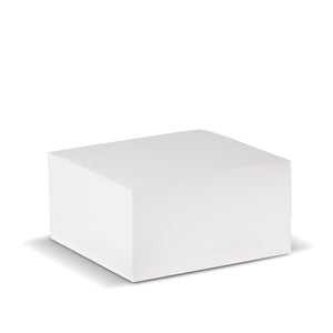 Blocco cubo 10x10x5 cm FSC Bianco - personalizzabile con logo
