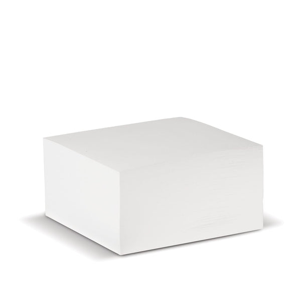 Blocco cubo 10x10x5 cm FSC Bianco - personalizzabile con logo