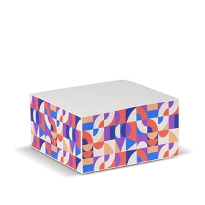 Blocco cubo 10x10x5 cm FSC Bianco - personalizzabile con logo