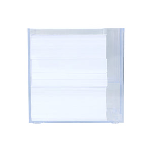 Blocco di carta in vassoio a cubo con portapenne 10x10x10 cm FSC - personalizzabile con logo