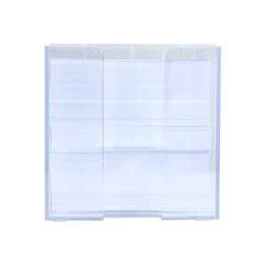 Blocco di carta in vassoio a cubo con portapenne 10x10x10 cm FSC - personalizzabile con logo