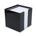 Blocco di carta in vassoio a cubo con portapenne 10x10x10 cm FSC - personalizzabile con logo