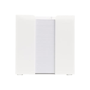 Blocco di carta in vassoio a cubo con portapenne 10x10x10 cm FSC - personalizzabile con logo