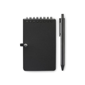 Blocco note idrorepellente Nero - personalizzabile con logo