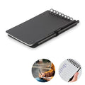 Blocco note idrorepellente Nero - personalizzabile con logo