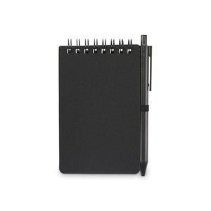Blocco note idrorepellente Nero - personalizzabile con logo