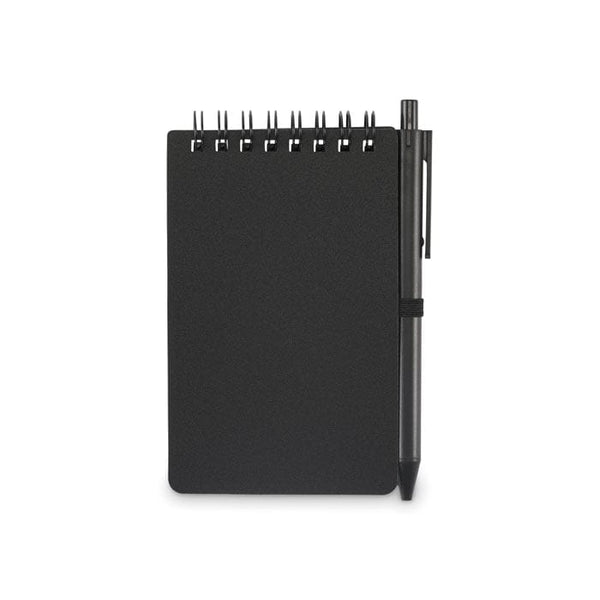 Blocco note idrorepellente Nero - personalizzabile con logo