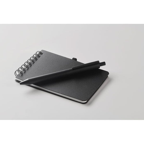 Blocco note idrorepellente Nero - personalizzabile con logo