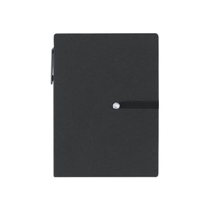 Block Notes Alina nero - personalizzabile con logo