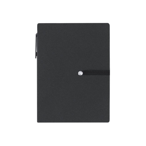 Block Notes Alina nero - personalizzabile con logo